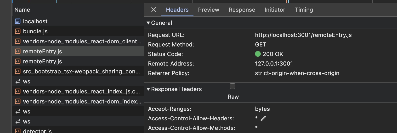 Remote1 loaded in Chrome DevTools