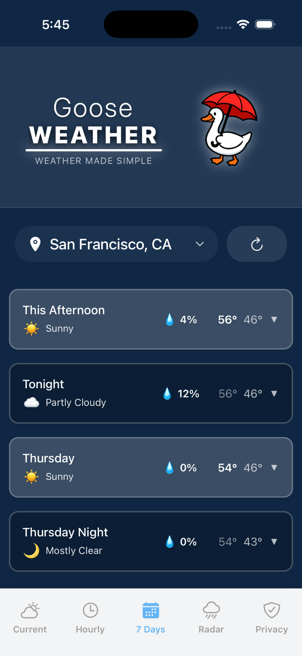 Goose Weather screenshot