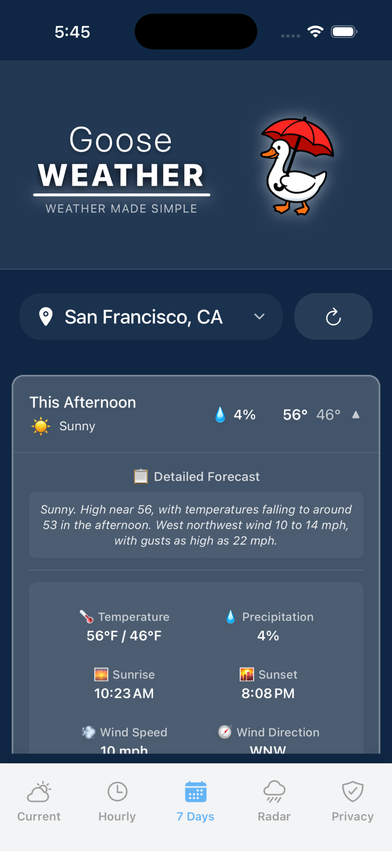 Goose Weather screenshot