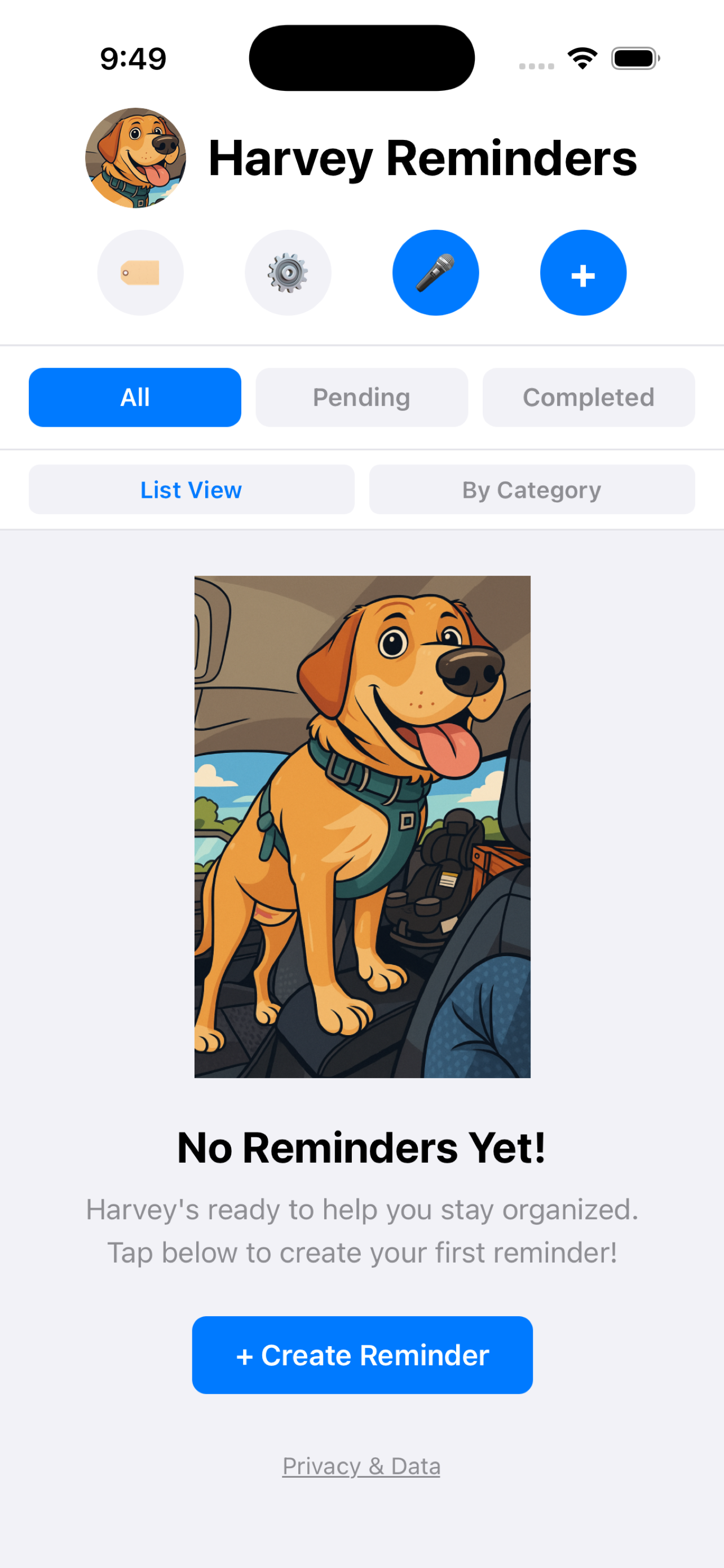 Harvey Reminders