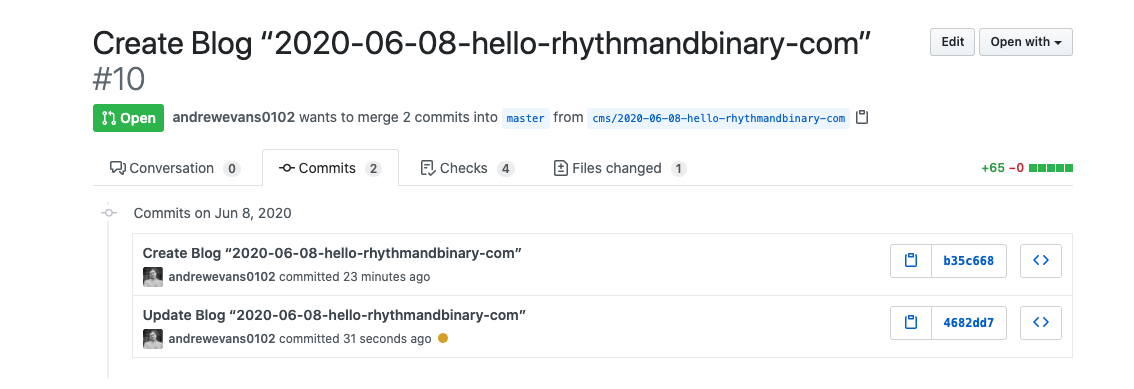 GitHub Commits