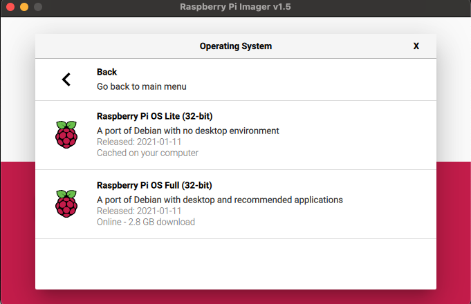 Raspberry Pi OS Imager