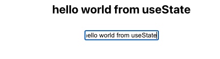 hello world useState component